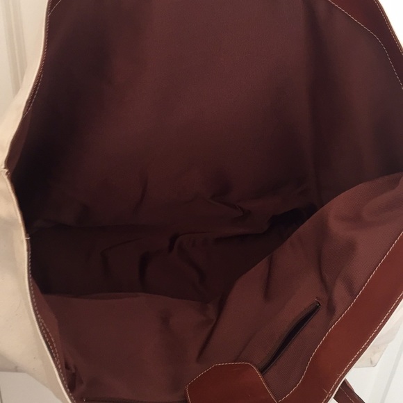 Escada large canvas and leather tote bag - Picture 6 of 8